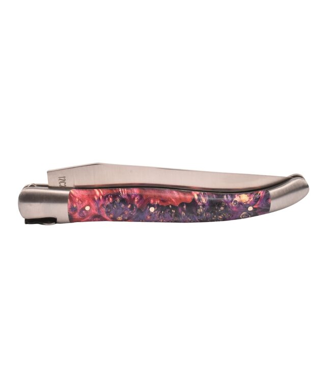 Laguiole en Aubrac Belle pièce - 12cm roze vlierbeswortelknol - mat
