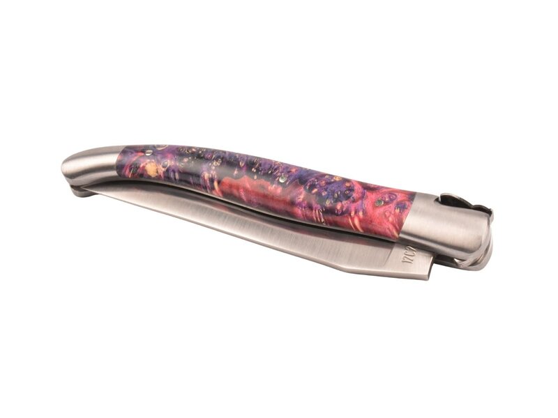 Laguiole en Aubrac Belle pièce 2025/8 - 12cm loupe de sureau rose