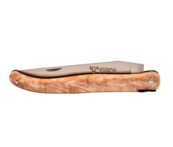 Laguiole en Aubrac Belle pièce 2025/9 - 12cm fourche de peuplier - plein manche