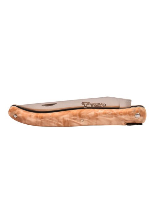 Laguiole en Aubrac Belle pièce 2025/9 - 12cm fourche de peuplier - plein manche