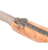 Laguiole en Aubrac Belle pièce 2025/9 - 12cm fourche de peuplier - plein manche