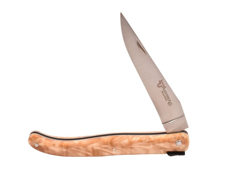 Laguiole en Aubrac Belle pièce 2025/9 - 12cm fourche de peuplier - plein manche