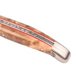 Laguiole en Aubrac Belle pièce 2025/10 - 12cm fourche de peuplier - rode plaatjes