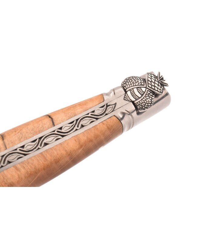 Laguiole en Aubrac Belle pièce - 12cm Aubrac-beuk - speciale bij - mat