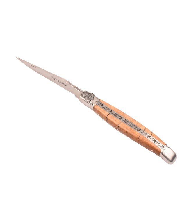 Laguiole en Aubrac Belle pièce - 12cm Aubrac-beuk - speciale bij - mat