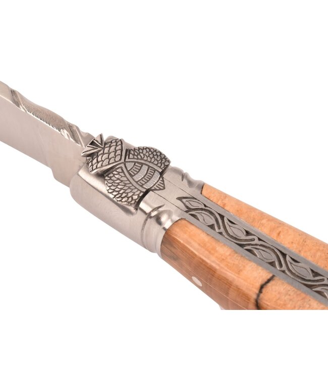 Laguiole en Aubrac Belle pièce - 12cm Aubrac-beuk - speciale bij - mat