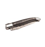 Laguiole en Aubrac Belle pièce 2025/12 - 12cm os de mammouth - damast balbach - double platines