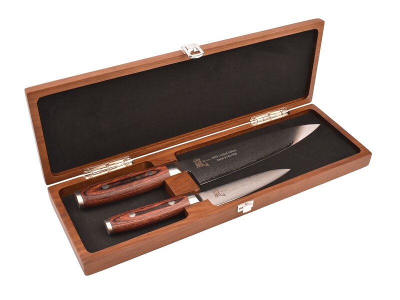 Yaxell Ran Japanse messenset - Limited Edition - mahoniehout