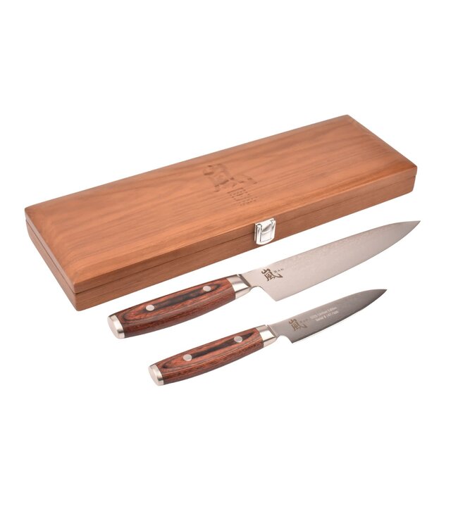 Yaxell Ran Japanse messenset - Limited Edition - mahoniehout