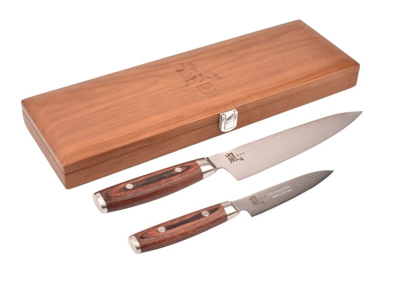 Yaxell Ran Japanse messenset - Limited Edition - mahoniehout