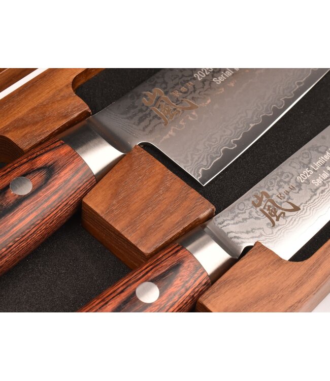 Yaxell Ran Japanse messenset - Limited Edition - mahoniehout