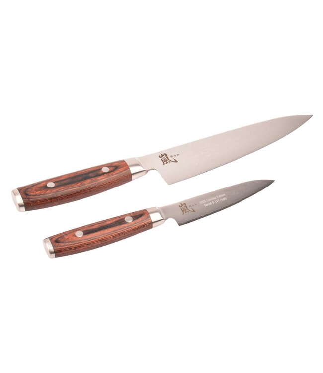 Yaxell Ran Japanse messenset - Limited Edition - mahoniehout