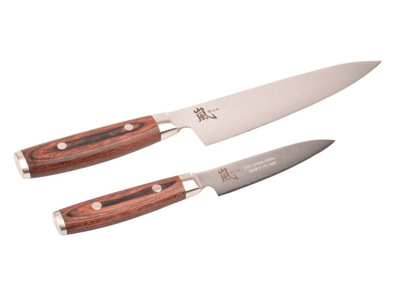 Yaxell Ran Japanse messenset - Limited Edition - mahoniehout