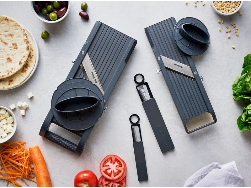Global GSL-64 mandoline - 64mm breed met 3 messen