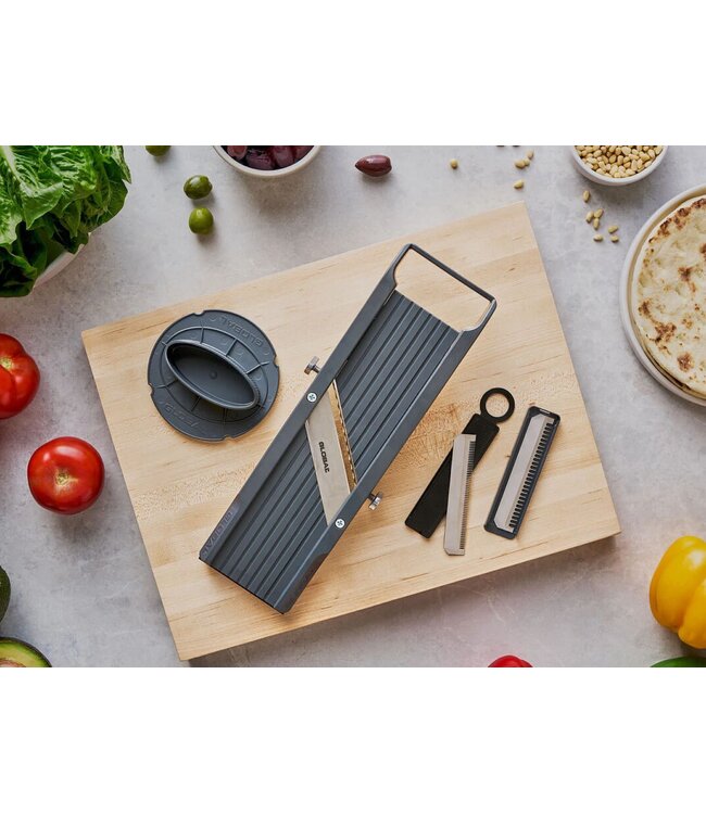 Global GSL-64 mandoline - 64mm breed met 3 messen