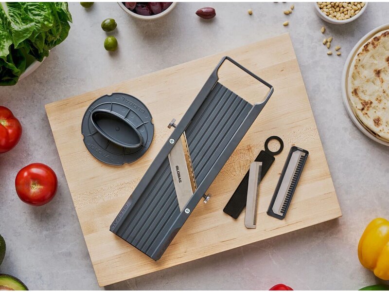 Global GSL-64 mandoline - 64mm breed met 3 messen