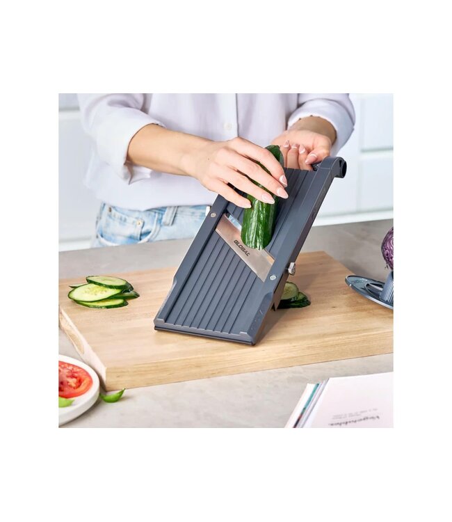 Global GSL-95 mandoline - 95mm breed met 3 messen