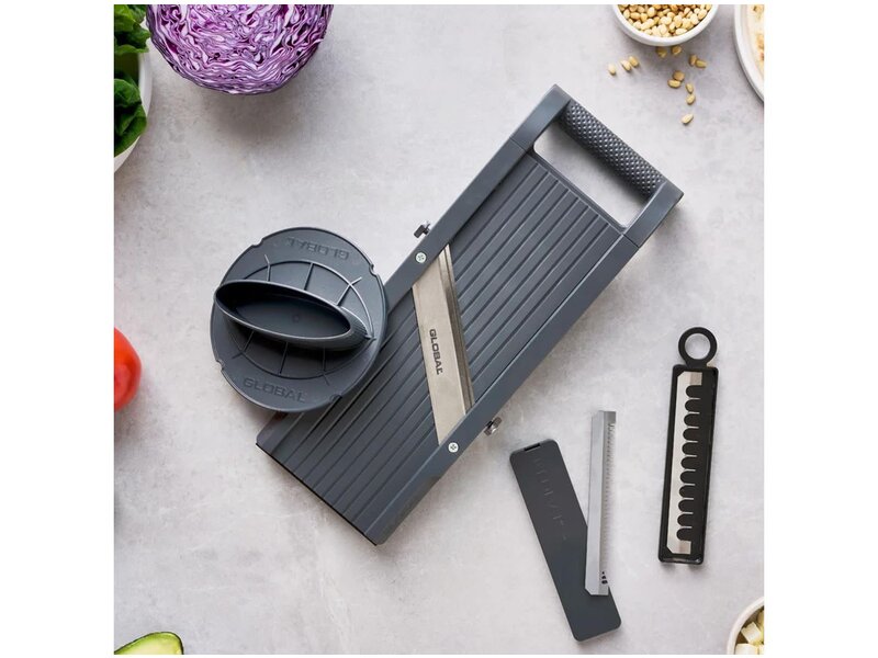 Global GSL-95 mandoline - 95mm breed met 3 messen