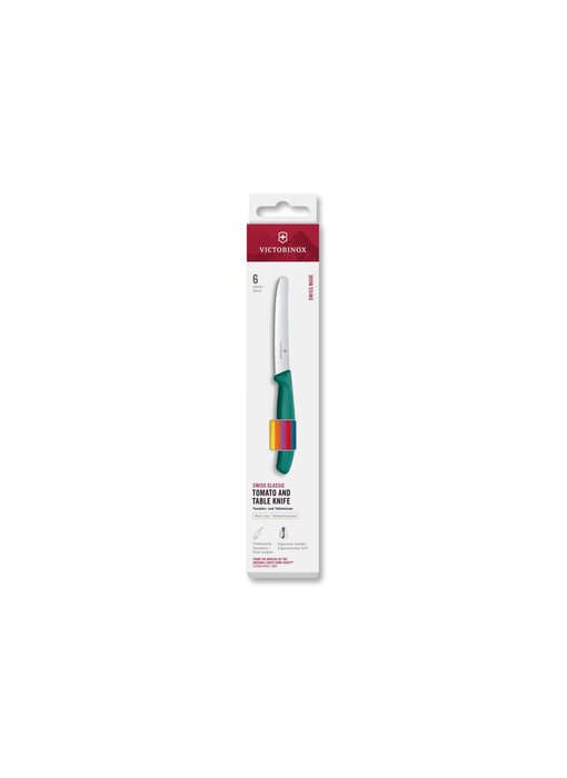 Victorinox Swiss Classic set van 6 tafel/tomatenmessen - veelkleurig
