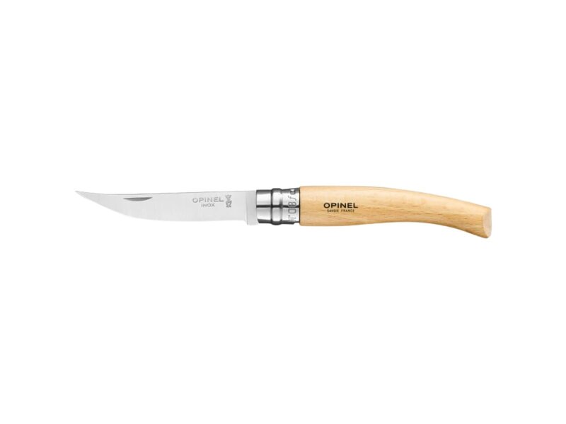 Opinel N°08 effilé met heft in beuk