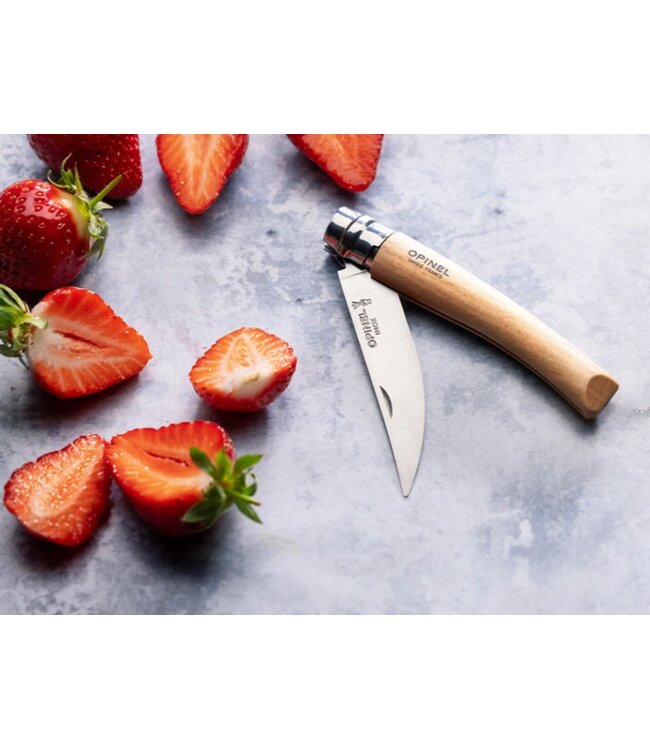 Opinel N°08 effilé met heft in beuk