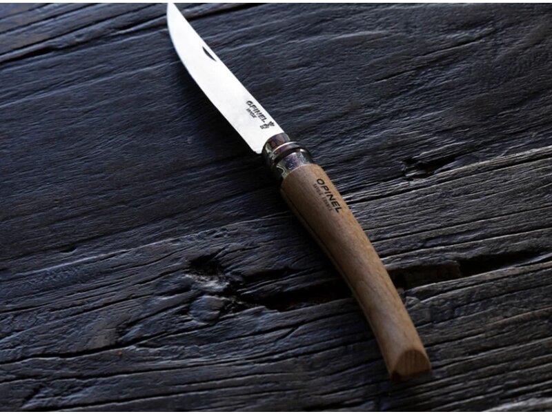 Opinel N°08 effilé met heft in beuk