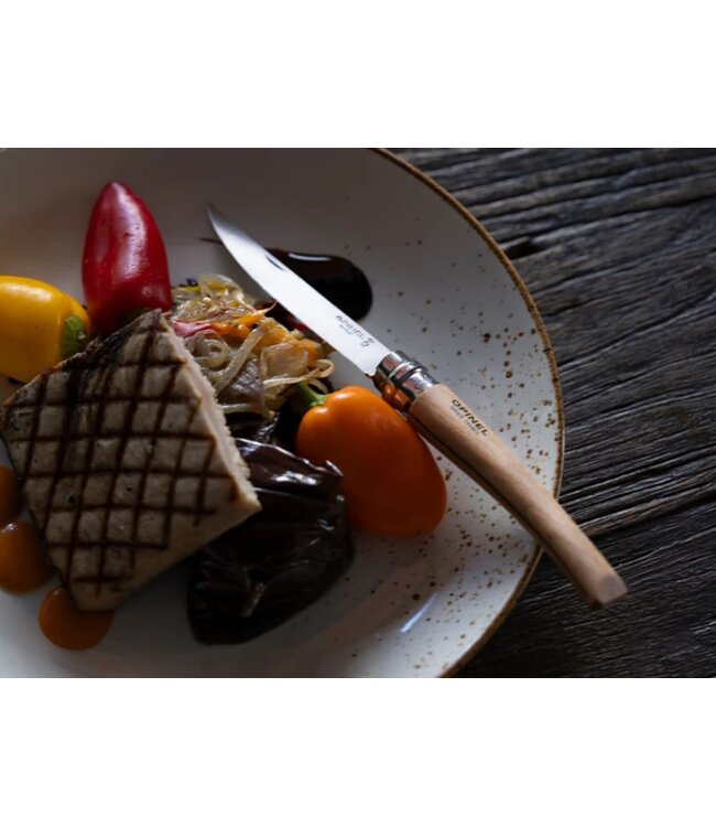 Opinel N°10 effilé met heft in beuk