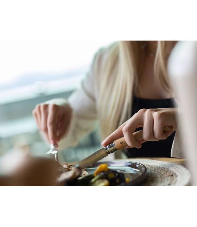 Opinel N°10 effilé met heft in beuk