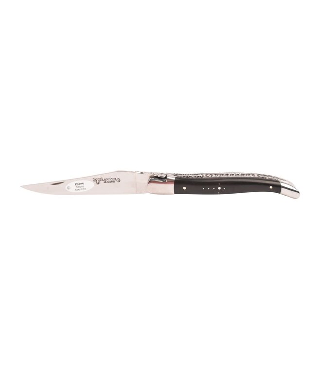 Laguiole en Aubrac 12cm ebbenhout - double platines - glanzend