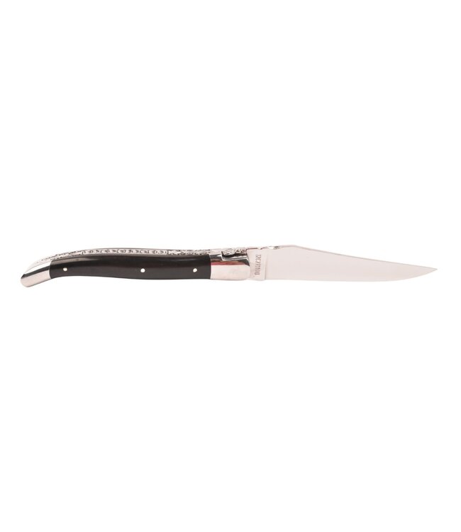 Laguiole en Aubrac 12cm ebbenhout - double platines - glanzend