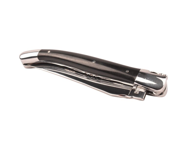 Laguiole en Aubrac 12cm ebben- double platines - glanzend