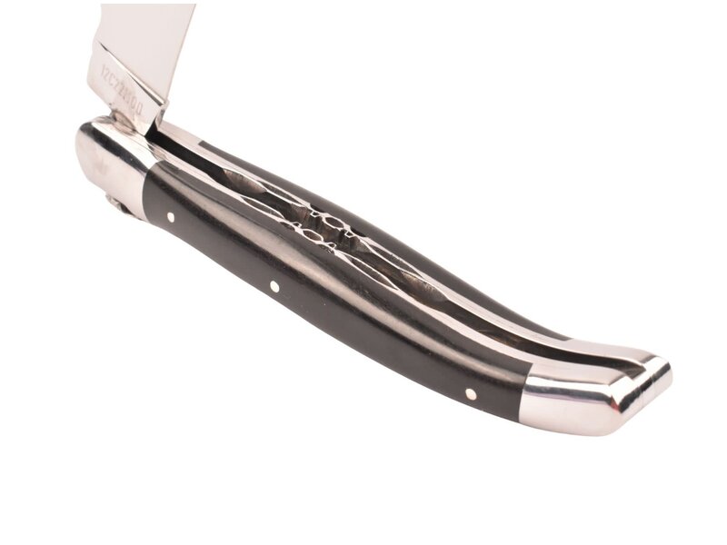 Laguiole en Aubrac 12cm ebben- double platines - glanzend