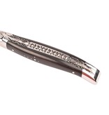 Laguiole en Aubrac 12cm ebben- double platines - glanzend