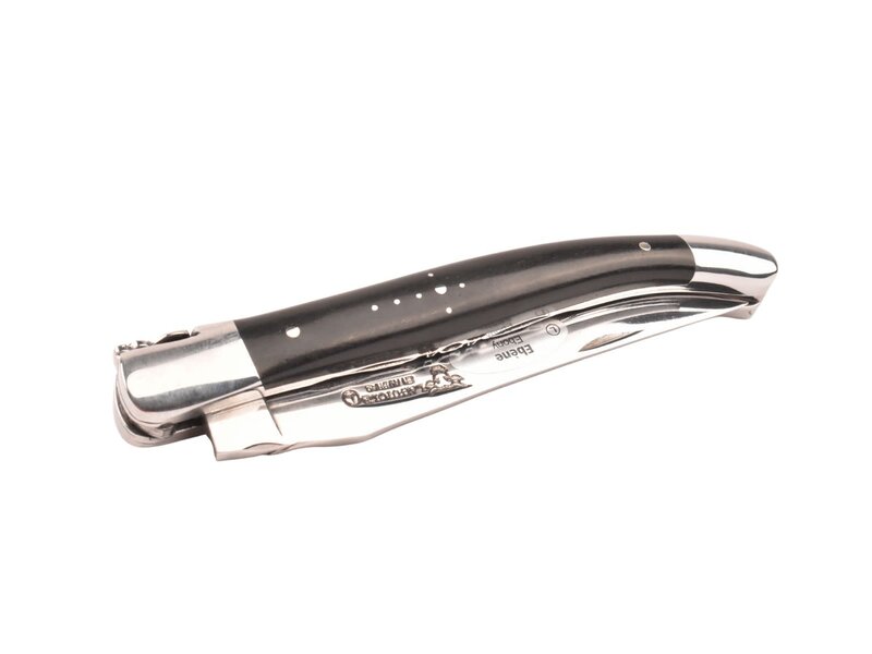 Laguiole en Aubrac 12cm ebben- double platines - glanzend