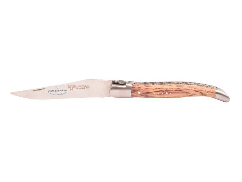 Laguiole en Aubrac 12cm wijnvat eik - double platines - mat