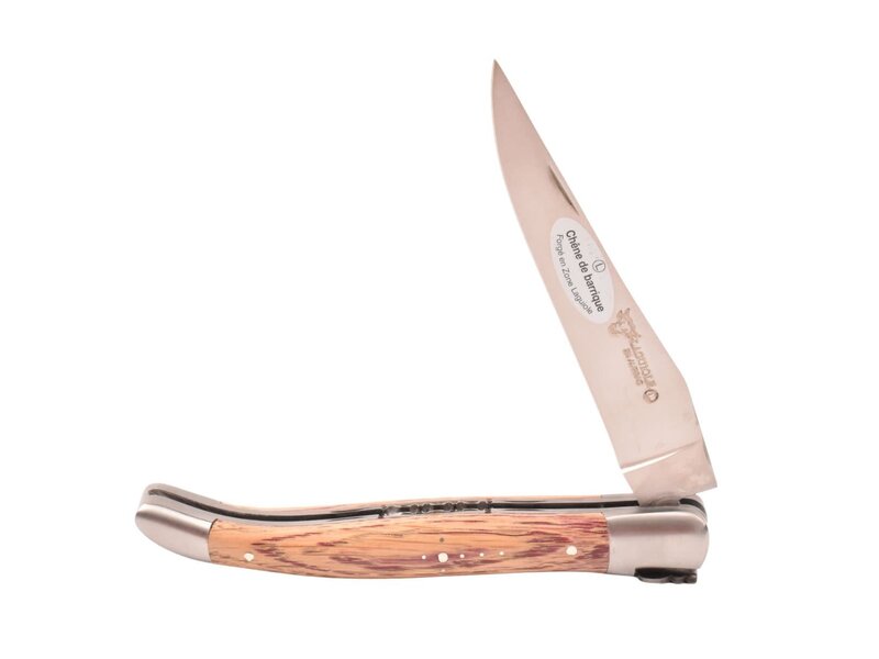 Laguiole en Aubrac 12cm wijnvat eik - double platines - mat