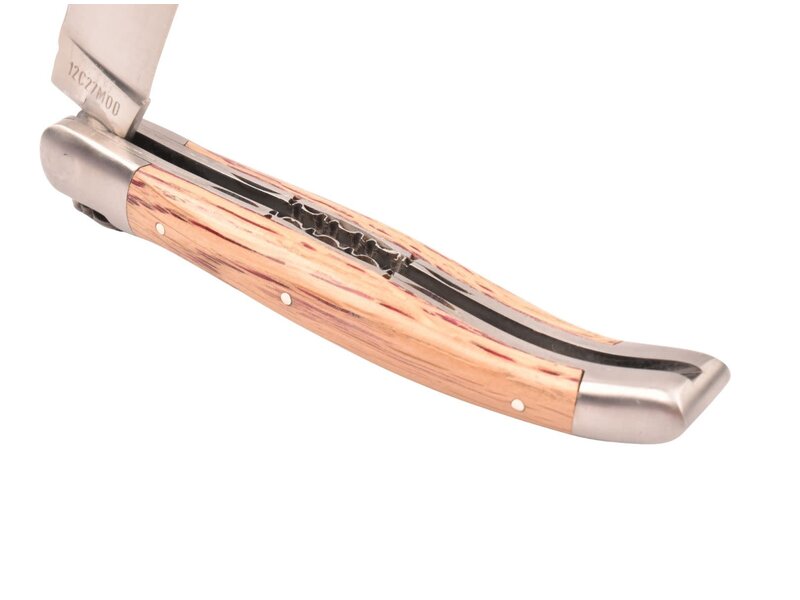 Laguiole en Aubrac 12cm wijnvat eik - double platines - mat