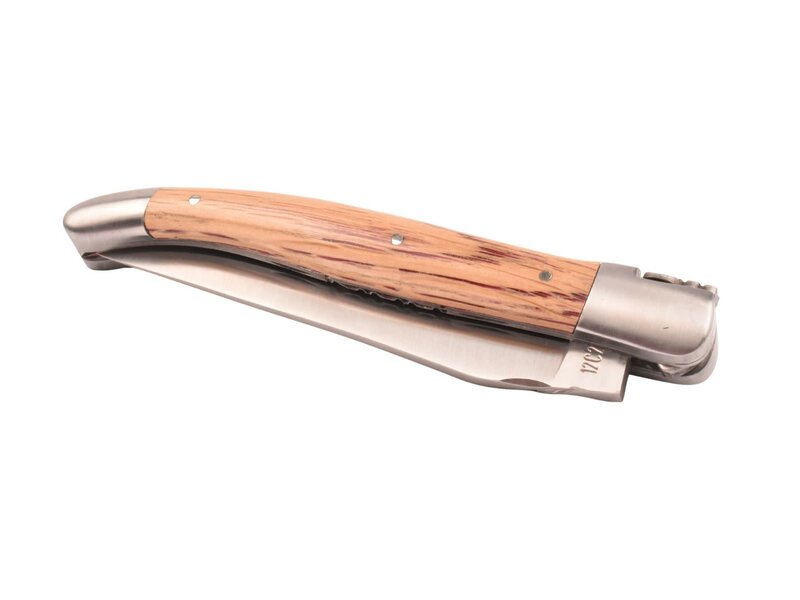 Laguiole en Aubrac 12cm wijnvat eik - double platines - mat