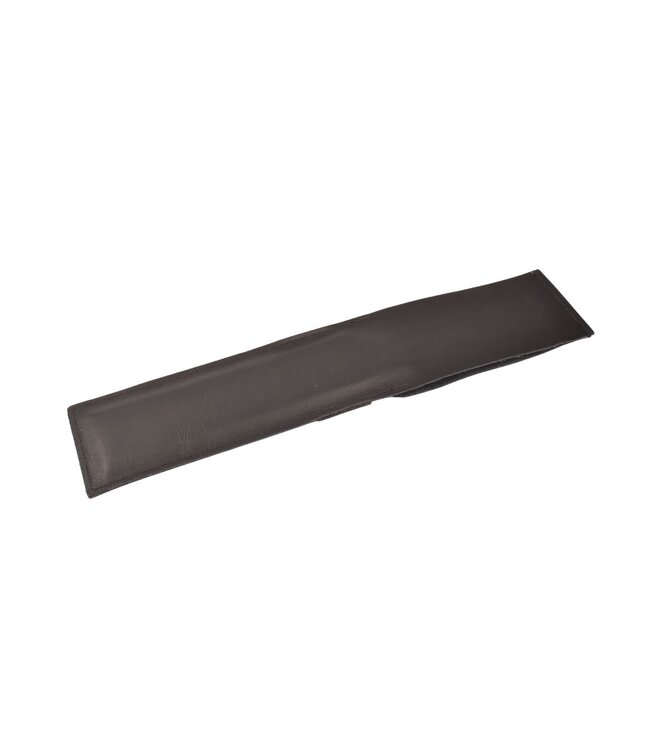 De Messenwinkel zwart lederen messenhoes en beschermer voor één mes van 20cm