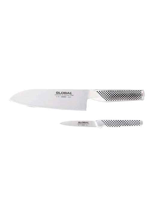 Global G-4615 messenset 2-delig - G-46 santoku 18cm en GSF-15 officemes 8cm