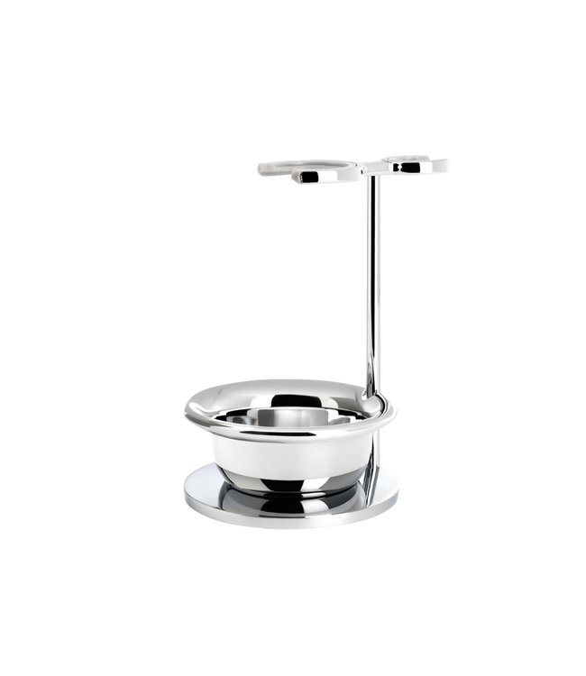 Muhle Rytmo scheerset in blauw edelhars - zeepbakje - Gillette® Fusion5™ - kwast black fibre