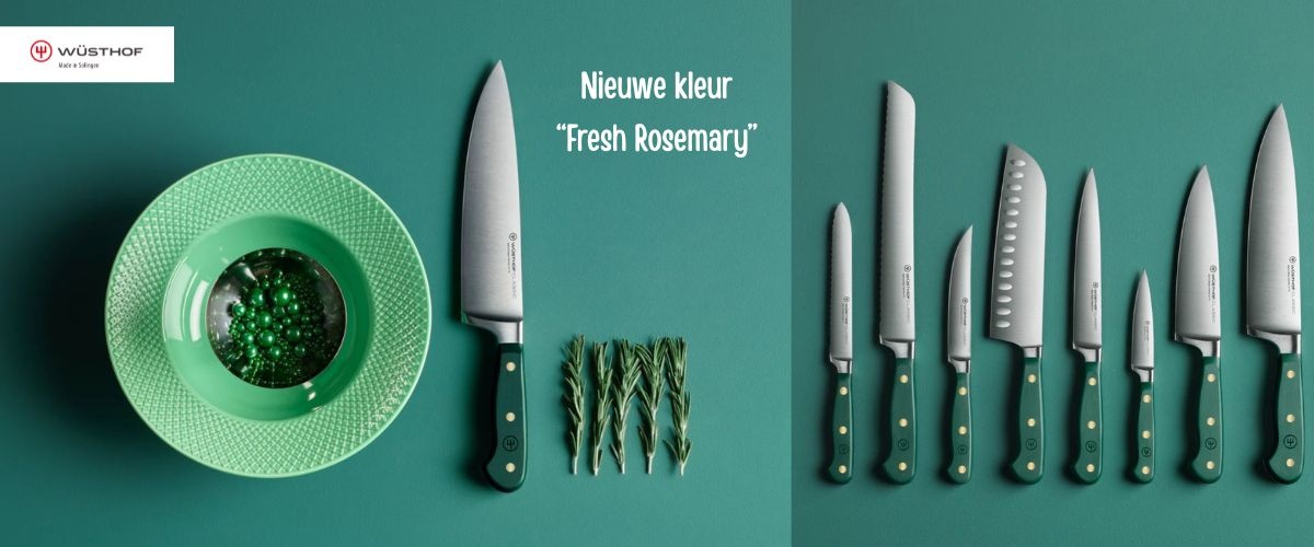 Ontdek deze nieuwe kleur "Fresh Rosemary" van Wusthof Classic!