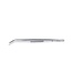 Triangle pincet met gebogen punt rvs - 15cm