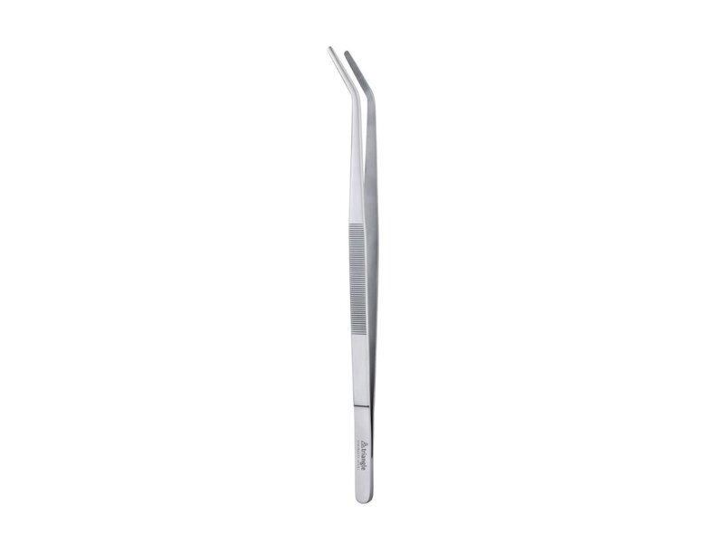 Triangle pincet met gebogen punt 15cm