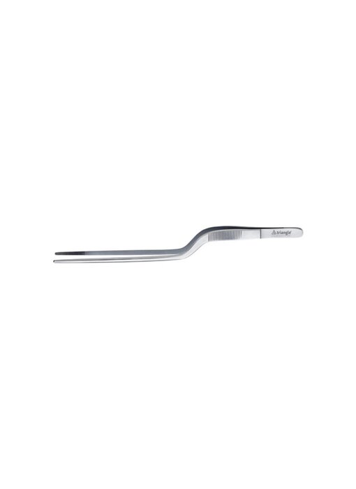 Triangle fijne serveerpincet met knik 21cm