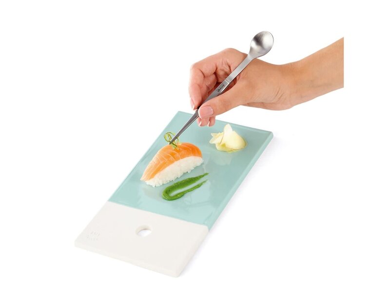 Triangle pincet met proeflepel 17cm