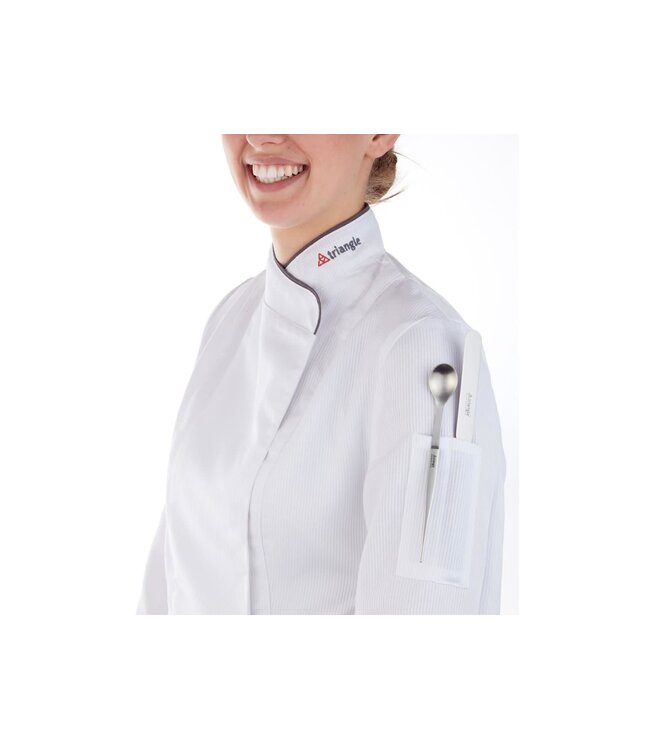 Triangle pincet met proeflepel 17cm