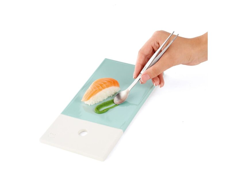 Triangle pincet met proeflepel 17cm
