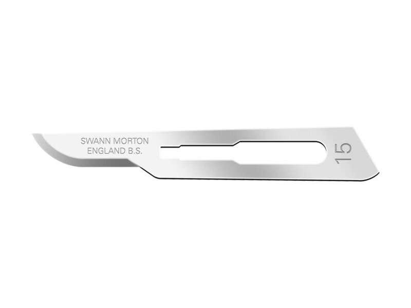 Swann Morton mesje nr. 15 (geschikt voor scalpelhouder nr. 3)