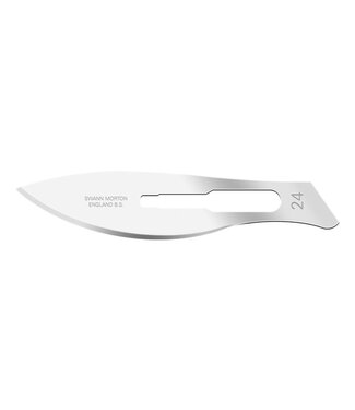 Swann Morton mesje nr. 24 (geschikt voor scalpelhouder nr. 4)